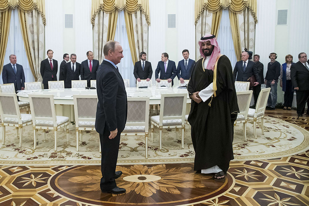 Le Président Poutine et le Prince Mohammed Ben Salman